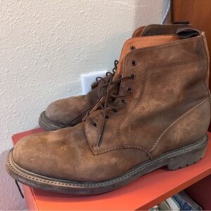 Rugged, Intentionally Distressed Sanders&Sanders Men’s Boots, thin lace up tie